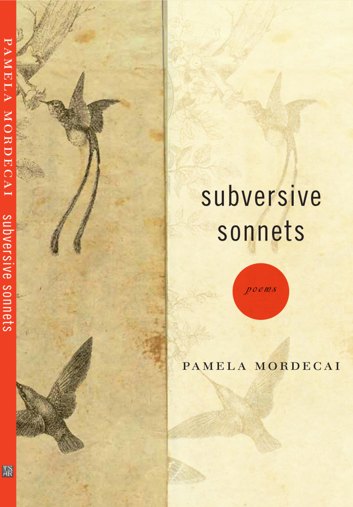 Cover of Pam's book of poetry, subversive sonnets.